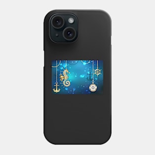 Submerged Mechanical Seahorse Phone Case