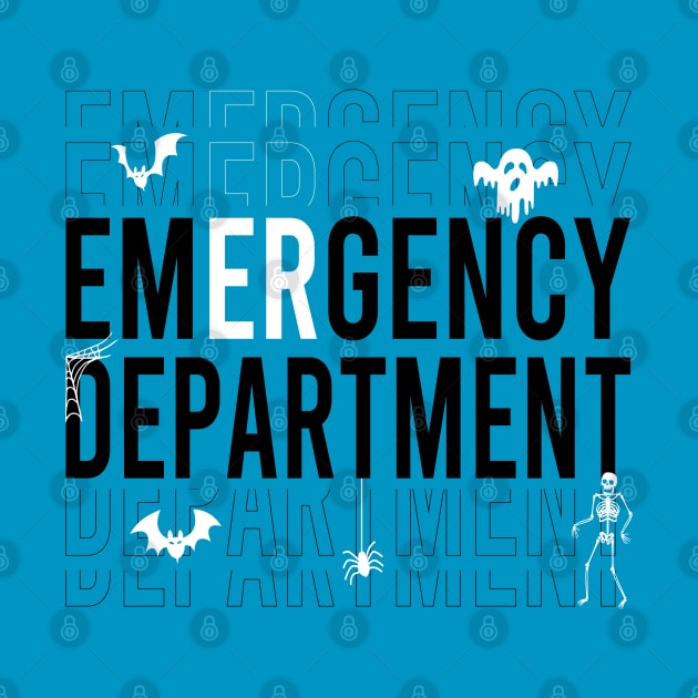 Er Nurse Halloween Spooky Emergency Department by WildFoxFarmCo