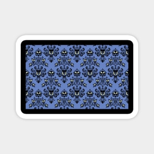 Haunted Mansion Wallpaper Blue Magnet