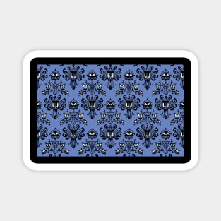 Haunted Mansion Wallpaper Blue Magnet