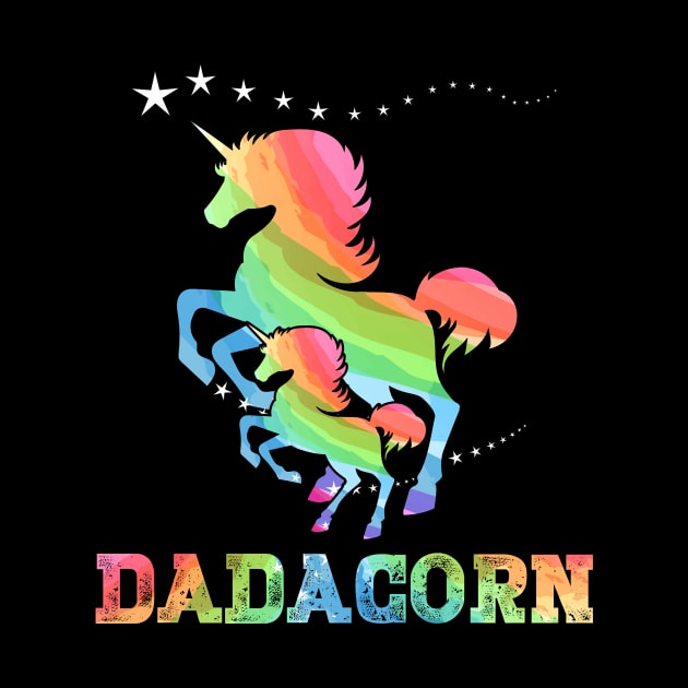 Dadacorn Muscle Unicorn Dad Baby Fathers Day funny Gift by Kaileymahoney