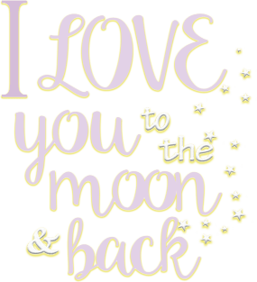 I Love You to the Moon & Back Magnet