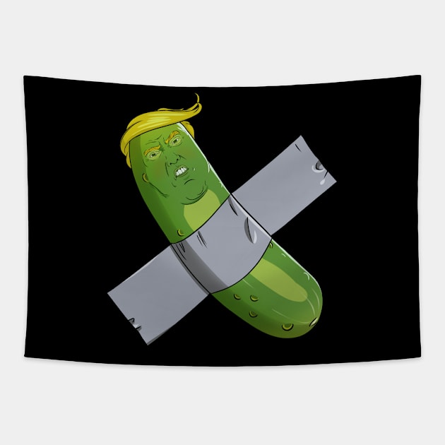 Pickle Trump Tapestry by Radarek_Design