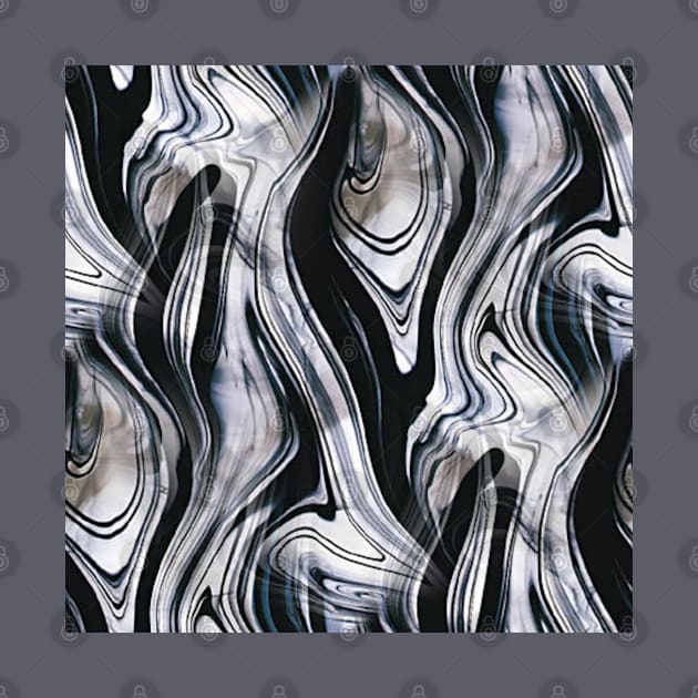 Black and White Swirl Marble Glass by Simple Life Designs