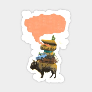 BUFFALO TRAVELS Magnet