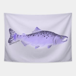 Purple Salmon Tapestry