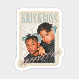 Kris Kross \/\/ 90s Aesthetic Fan Art Design Magnet