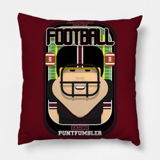 American Football Black and Maroon - Enzone Puntfumbler - Sven version Pillow