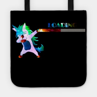 Dabbing Unicorn still Loading Tote