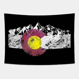 Colorado Flag Mountains Tapestry