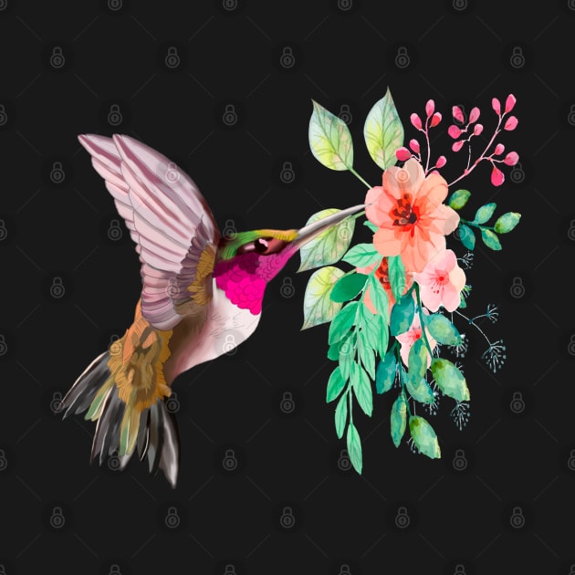 Colorful Colibri by Happy Art Designs