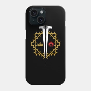 Nail and crown of thorns. Phone Case