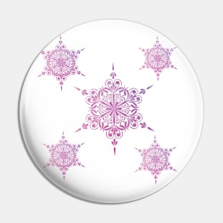 Holiday Fun with Purple Snowflakes Pin