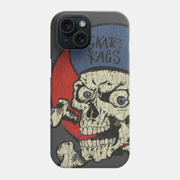 Skate Rags Skull & Crossbones Phone Case by JCD666