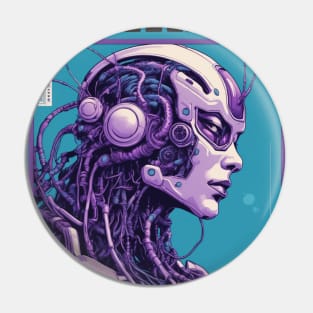 No feelings aesthetic cyborg cyberpunk Pin