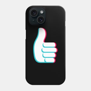 TikTok like thumbs up emoji smiley White Phone Case