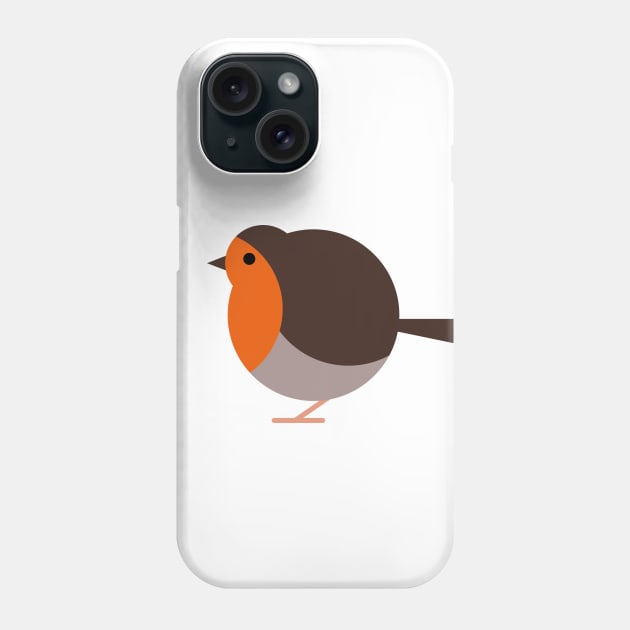 Fat Bird - Robin Phone Case by garethrowson