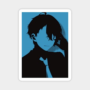 Oshi no Ko or My Star All Anime MC : Aquamarine Hoshino in Awesome Minimalist Vintage Pop Art Design Magnet