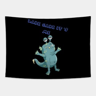 Lake Monster Funny T-shirt Tapestry