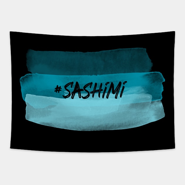 Japanese Style #Sashimi Food Design Tapestry by New East 