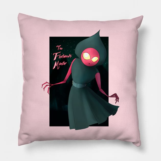 Flatwoods Monster Pillow by Viv_Does_Art_