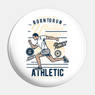 Born To Run Athletic Winner Pin