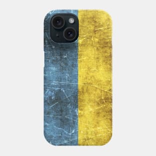 Vintage Aged and Scratched Ukrainian Flag Phone Case