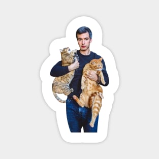 Nathan Fielder And His Cats Magnet