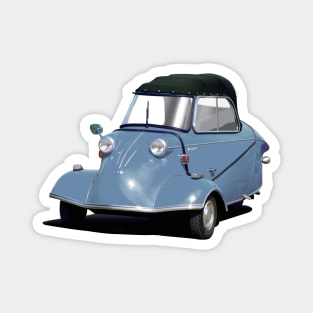 Messerschmitt bubble car in light blue Magnet