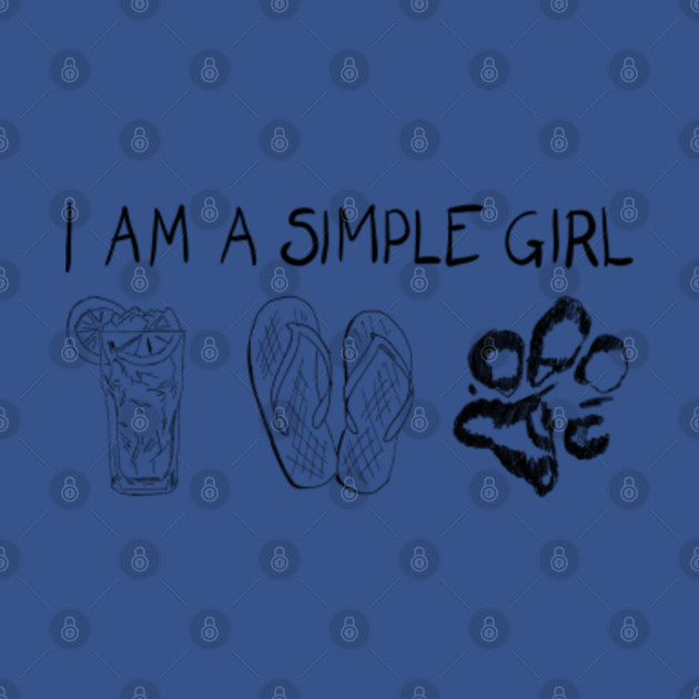 Disover I AM SIMPLE GIRL - Simple Girl - T-Shirt