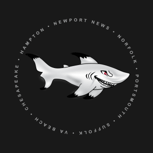 Newport News Black Tips Circle T-Shirt