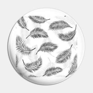 Black feathers Pin