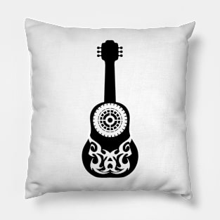 Guitar Tattoo Art Design Pillow