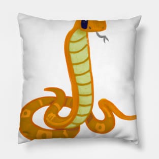 Cute Snake Drawing Pillow