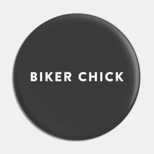 biker chick Pin