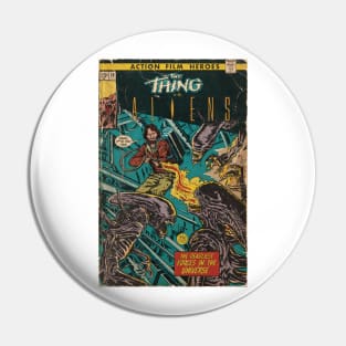 The Thing vs. Aliens fan art comic cover Pin