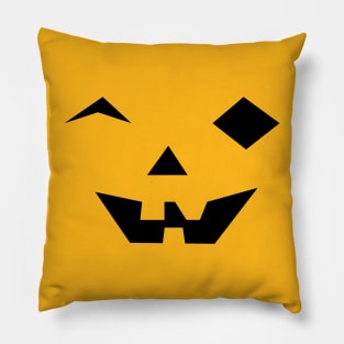 Laughing Halloween Pumpkin Face Pillow