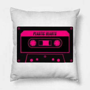 Plastic Hearts Cassette Tape Pillow