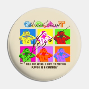 Messi Pop Art Style Light Pin