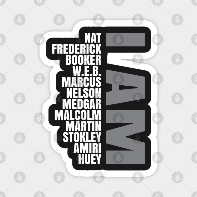 I Am A Strong Black Man Magnet by UrbanLifeApparel