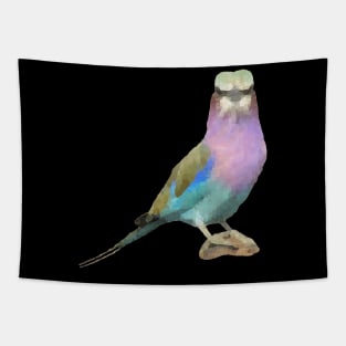 Lilac breasted Roller / Polygon - Bird in Africa Tapestry