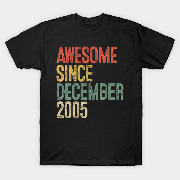 Awesome Since December 2005 14th Birthday Gifts 14 Year Old 14