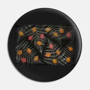 Autumn leaves and ferns abstract Pin