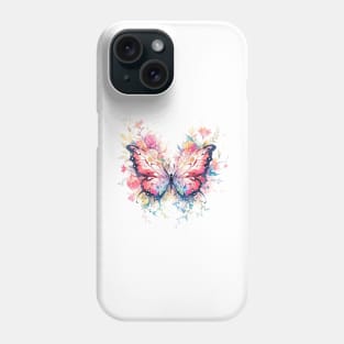 Floral Dreamscape: A Fantastical Butterfly Phone Case