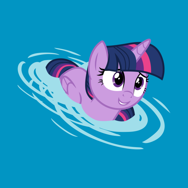 Twilight Sparkle in the water My Little Pony TShirt TeePublic