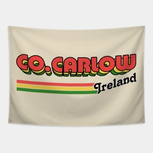 County Carlow / Irish Retro County Pride Design Tapestry