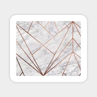 Rose geo designer marble Magnet