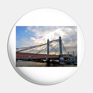 Albert Bridge River Thames London England UK Pin