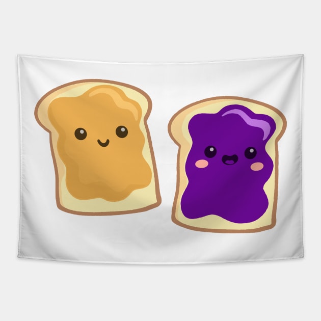 pbj (grape) Tapestry by mystudiocreate