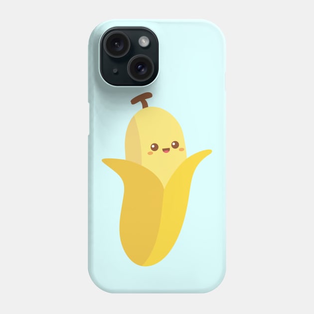 Cute Happy Banana Fruit Phone Case by rustydoodle